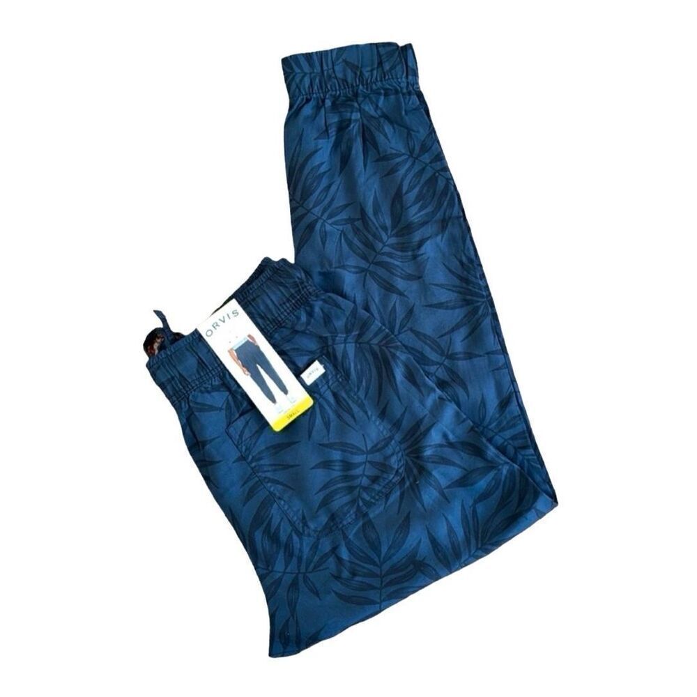 ORVIS The Perfect Travel Pant Ladies’ Tencel Jogger Blue Bay Leaves Sz Small NWT - Picture 10 of 10